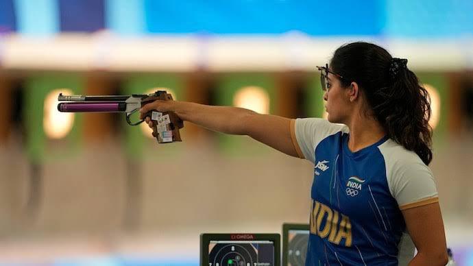 Manu Bhaker at Paris Olympics 2024, Bronze medal, shooting