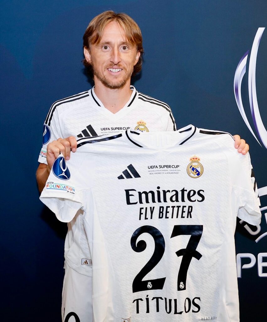 Luka Modric's 27th Title with Real madrid