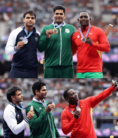 Top 3 Medalist of Javelin Final at Paris Olympics 2024 with Neerja Chopra, Arshad Nadeem and Anderson Peters