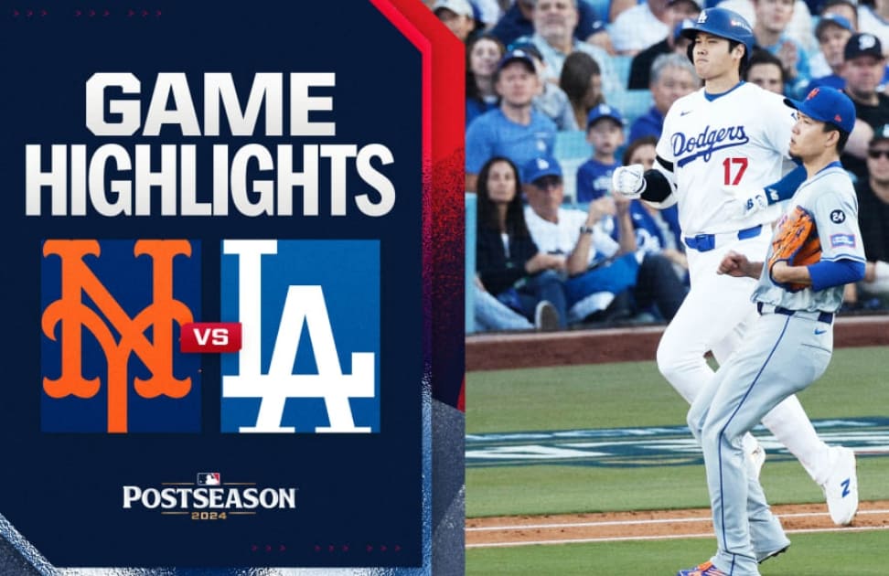 Dodgers vs Mets NLCS 2024 Game 2 Highlights